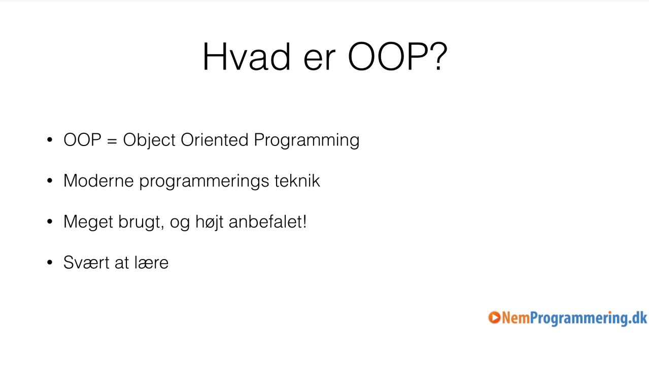 PHP OOP kursus