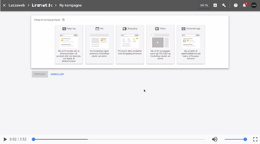 Sådan opretter du din første Google Shopping kampagne