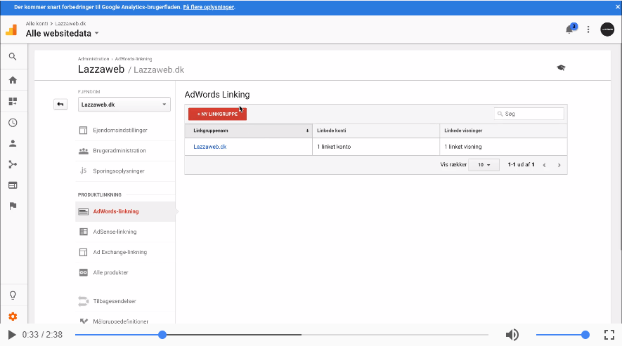 Sådan linker du Google Analytics til din Google Ads konto