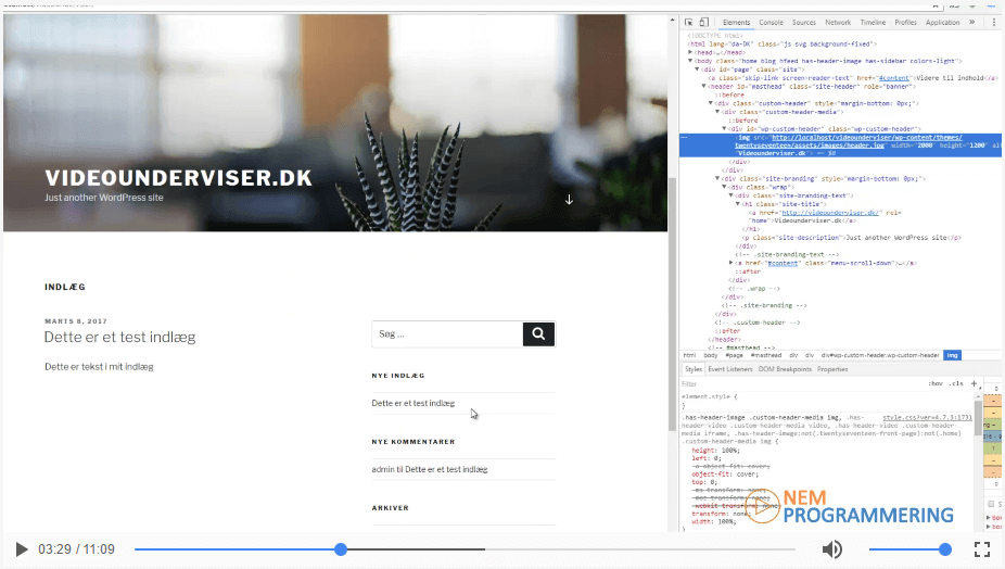 Introduktion til Developer tools i Google Chrome